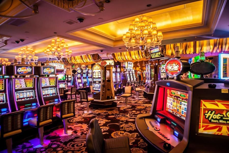 inside of a casino