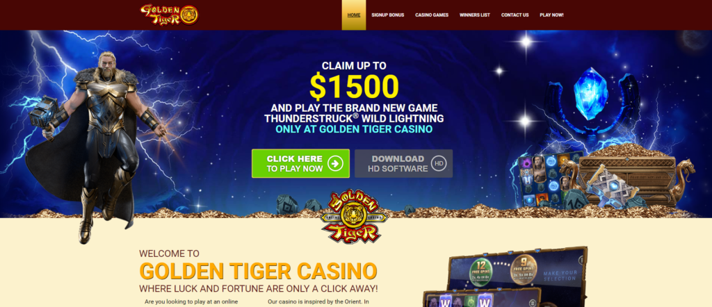 Golden Tiger Casino schreenshot