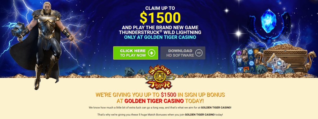 Golden Tiger Welcome Bonus