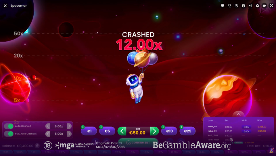 Spaceman Crash Game Review, Demo & Free Play